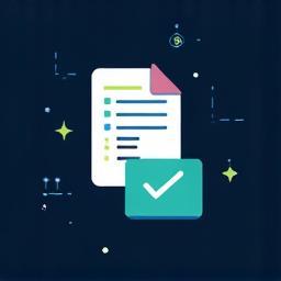 Illustration of a document being uploaded.