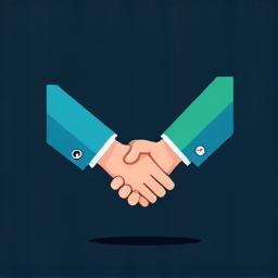 Illustration of a handshake.